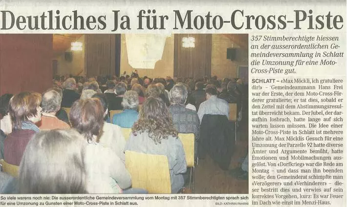 Motocross Strecke Schlatt Thurgauer Zeitung